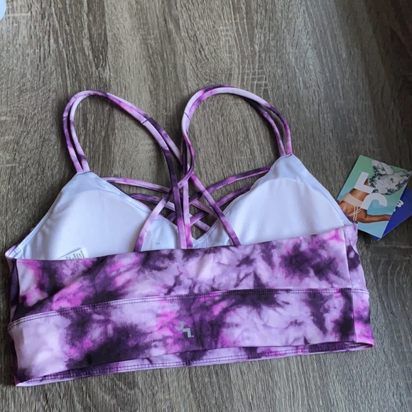 NWOT Joy Lab purple tye dye sports bra - Picture 5 of 6